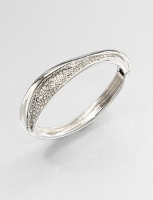 From the Miss Havisham Bel Air Collection. A piece with a wavy design accented in sparkling Swarovski crystals. Swarovski crystalsRhodium-platingDiameter, about 2.5Hinged, magnetic closureImported From the Miss Havisham Bel Air Collection. A piece with a wavy design accented in sparkling Swarovski crystals. Swarovski crystalsRhodium-platingDiameter, about 2.5Hinged, magnetic closureImported
