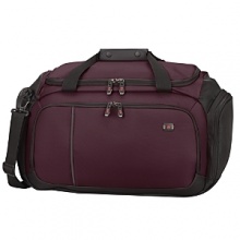 Roomy, sleek and stylish, this large cargo bag is made for today's traveler. Removable padded shoulder strap. Rear zippered pocket with bottom zipper converts to a sleeve for sliding over wheeled handle systems.