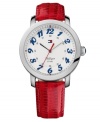Slip on a touch of Americana with Tommy Hilfiger's classic red, white and blue watch.