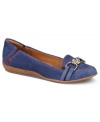 The Pheobe flats by Sofft feature a flexible rubber outsole and the designer's signature comfort footbed.