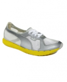 Let the Faas Femme sneakers by Puma light your way. With ultra-sporty reflective accents and a mesh upper, they're athletic fashion at its best. Let the Faas Femme sneakers by Puma light your way. With ultra-sporty reflective accents and a mesh upper, they're athletic fashion at its best.