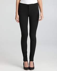 Modern sophistication meets supreme comfort in these Vince ponte leggings, boasting zips at the ankles for added cool. Modern sophistication meets supreme comfort in these Vince ponte leggings, boasting zips at the ankles for added cool.