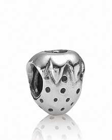 Add something sweet to your collection with this sterling silver strawberry charm. Add something sweet to your collection with this sterling silver strawberry charm.