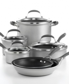 Exceptional durability meets extraordinary food release technology in Circulon Elite cookware, bringing you a long-lasting heavy gauge hard-anodized construction that heats quickly and evenly, banishes hot spots and burns that ruin meals, and cleans easily with a nonstick surface that doesn't require greasing. Lifetime warranty. Exceptional durability meets extraordinary food release technology in Circulon Elite cookware, bringing you a long-lasting heavy gauge hard-anodized construction that heats quickly and evenly, banishes hot spots and burns that ruin meals, and cleans easily with a nonstick surface that doesn't require greasing. Lifetime warranty.