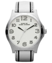 Sporty with a fun stamped design, this Marc by Marc Jacobs watch keeps your look fresh.