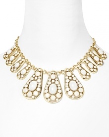 kate spade new york stacks the deck with this wow-worthy piece, featuring epoxy filled teardrops and gold-plated accents. It's a fresh, and wholly eye-catching spin on the statement necklace. kate spade new york stacks the deck with this wow-worthy piece, featuring epoxy filled teardrops and gold-plated accents. It's a fresh, and wholly eye-catching spin on the statement necklace.