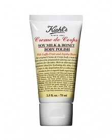 Luxurious, creamy formula with rich natural butters and ground Luffa Fruit to exfoliate body skin without drying. Body polish nurtures skin with Pure Honey and Soy Milk Protein, leaving it comfortably soft, smooth, and primed for moisturization. Now in a travel-ready size! Luxurious, creamy formula with rich natural butters and ground Luffa Fruit to exfoliate body skin without drying. Body polish nurtures skin with Pure Honey and Soy Milk Protein, leaving it comfortably soft, smooth, and primed for moisturization. Now in a travel-ready size!