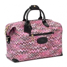 A gorgeous Missoni design adorns this beautiful duffel from Bric's. A gorgeous Missoni design adorns this beautiful duffel from Bric's.
