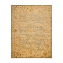Boasting an organic pattern inspired by Oushak tribal designs of the late 19th century, interpreted here in cool garden hues, this lavish Ralph Lauren rug exudes heirloom beauty in your home.Available in three radiant colorways. Boasting an organic pattern inspired by Oushak tribal designs of the late 19th century, interpreted here in cool garden hues, this lavish Ralph Lauren rug exudes heirloom beauty in your home.Available in three radiant colorways.