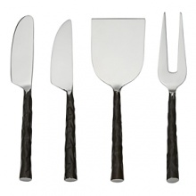 A burnished finished adds a rustic-meets-modern touch to this must-have serving set from Donna Karan Lenox. A burnished finished adds a rustic-meets-modern touch to this must-have serving set from Donna Karan Lenox.