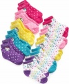 Keep her fun looks locked down with these ankle socks from Hello Kitty, a pair for every day of the week.