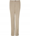 Elegant trousers made ​.​.of fine, sand-colored stretch cotton - Slim, straight cut, with flattering pleats - Two diagonal pockets at the side - High-quality and very comfortable - Favorite pants for a lifetime - Ideal basic for every modern gentlemans wardrobe - Try with a cashmere pullover or polo shirt, or with a button-up shirt and matching jacket
