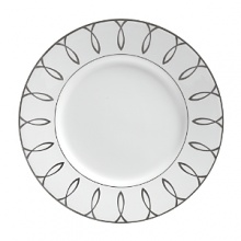 The Lismore Essence collection branches out with the addition of fine bone china pieces, featuring a timeless pattern of platinum looping roulettes and curves. The Lismore Essence collection branches out with the addition of fine bone china pieces, featuring a timeless pattern of platinum looping roulettes and curves.