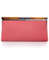 Add a pretty pop of color to your evening accessorizing with this elegant clutch from RACHEL Rachel Roy.  Perfectly sized to fit phone, cash, cards and favorite lip gloss