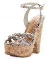 A sexy side knot makes the Elle platform sandals by XOXO an obvious choice for summertime fun.