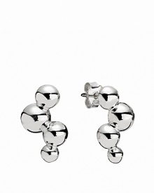 A bubbly design in shiny sterling silver is a versatile jewelry box MVP. Earrings by PANDORA. A bubbly design in shiny sterling silver is a versatile jewelry box MVP. Earrings by PANDORA.