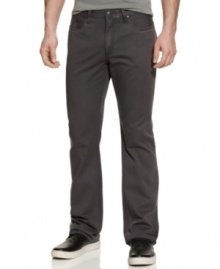 Man can't survive on blue jeans alone. These straight-leg pants from Kenneth Cole let you shake things up with style. Man can't survive on blue jeans alone. These straight-leg pants from Kenneth Cole let you shake things up with style.