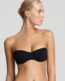 A captivating classic. Zimmermann's underwire bandeau is a timeless top for poolside portfolio. A captivating classic. Zimmermann's underwire bandeau is a timeless top for poolside portfolio.