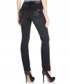 A sleek skinny leg in a faded black wash makes these petite jeans from Seven7 perfect for creating chic outfits!