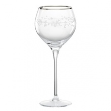 Delicately-etched leaves dance across these elegant crystal wine glasses lending timeless allure to celebrations and fine dining occasions. Delicately-etched leaves dance across these elegant crystal wine glasses lending timeless allure to celebrations and fine dining occasions.