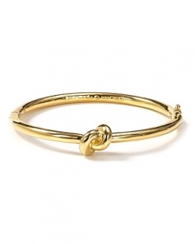 A sailor's knot bangle from kate spade new york conjures summers spent in Cape Cod cottages and East End estates. A sailor's knot bangle from kate spade new york conjures summers spent in Cape Cod cottages and East End estates.