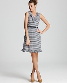 kate spade new york Belted Stripe Henley Dress kate spade new york Belted Stripe Henley Dress