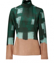 With its painterly patterning and chic autumnal shades, Akris cool silk-wool blouse is the epitome of modern sophistication - Mock collar with hidden back zip, long sleeves, buttoned cuffs - Slightly boxy, straight fit - Wear with tailored trousers and flats, or with high-waisted pencil skirts and heels With its painterly patterning and chic autumnal shades, Akris cool silk-wool blouse is the epitome of modern sophistication - Mock collar with hidden back zip, long sleeves, buttoned cuffs - Slightly boxy, straight fit - Wear with tailored trousers and flats, or with high-waisted pencil skirts and heels