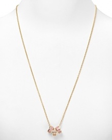 MARC BY MARC JACOBS brings its of-the-moment cool to your look with this gold-plated necklace, trimmed in three delicate rings. MARC BY MARC JACOBS brings its of-the-moment cool to your look with this gold-plated necklace, trimmed in three delicate rings.