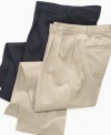 When he needs a bit of prep in his step, turn to these handsome pleated pants from Izod.