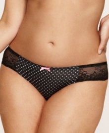 Black-tie style beings underneath. Parisa Fe's Geneva Lace Tuxedo hipster features a polka dot panel on the front and lace sides. Style #PB0127 Black-tie style beings underneath. Parisa Fe's Geneva Lace Tuxedo hipster features a polka dot panel on the front and lace sides. Style #PB0127