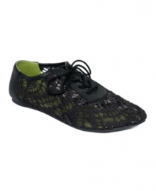 Anything but masculine. Sweet lace transforms the look of the menswear-inspired Neat Oxford flats by Blowfish. Anything but masculine. Sweet lace transforms the look of the menswear-inspired Neat Oxford flats by Blowfish.