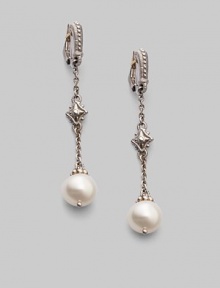 From the Windsor Collection. A truly signature creation in sterling silver with single pearl drop.Pearl Sterling silver Length, about 2¼ Width, about ¼ Lever back closure Made in USA 