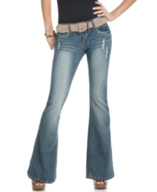 Do denim with flare in this bellbottom style from Dollhouse – a trend-right addition to your collection of jeans! Do denim with flare in this bellbottom style from Dollhouse – a trend-right addition to your collection of jeans!