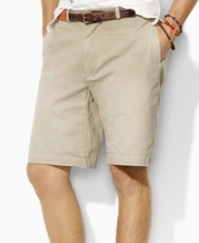 Accented with printed Chinese characters for international style, the classic-fitting Explorer shirt is crafted from soft surplus cotton chino for a ruggedly handsome look. Accented with printed Chinese characters for international style, the classic-fitting Explorer shirt is crafted from soft surplus cotton chino for a ruggedly handsome look.