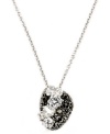 Organically inspired. Judith Jack's unique pendant necklace looks like it came straight from the earth with its blend of clear cubic zirconias (1-3/4 ct. t.w.) and glittering marcasite. Set in sterling silver. Approximate length: 16 inches. Approximate drop: 3/4 inch.