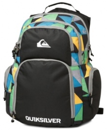 No worries. Keep your day going smoothly be storing all the essentials in this roomy backpack from Quiksilver. No worries. Keep your day going smoothly be storing all the essentials in this roomy backpack from Quiksilver.