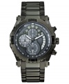 Detailed and precise, this gunmetal watch from GUESS showcases modern style and function.