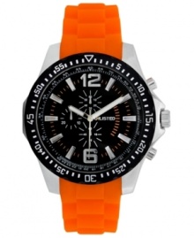 Drink up the warm colors on this sporty silicone watch from Unlisted. Drink up the warm colors on this sporty silicone watch from Unlisted.