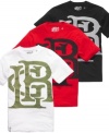 Be bold with your casual look.  Throw on one of these t-shirts from LRG for a big impact.