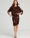 David Meister's unique combination of sequins and jersey results in a decadent yet wearable look.