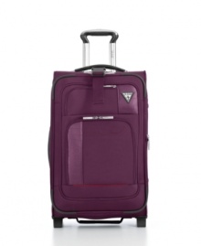Easy rolls it. A sleek exterior with croc-embossed trim sets the standard for neat & tidy travel. Multiple accessory pockets on the exterior are ideal for packing in more at a second's notice and having easy access to travel essentials, like tickets, passports, magazines and more. A fully-printed and fully-stocked interior provides organized packing for life on the go. 5-year warranty. Easy rolls it. A sleek exterior with croc-embossed trim sets the standard for neat & tidy travel. Multiple accessory pockets on the exterior are ideal for packing in more at a second's notice and having easy access to travel essentials, like tickets, passports, magazines and more. A fully-printed and fully-stocked interior provides organized packing for life on the go. 5-year warranty.