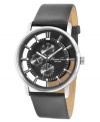 Cutting-edge fashion for the man with nothing to hide: a multi-functional watch from Kenneth Cole New York.