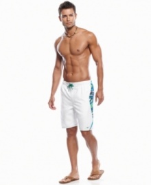 Upgrade your surf gear with these stylishly sleek swim trunks from Nike. Upgrade your surf gear with these stylishly sleek swim trunks from Nike.