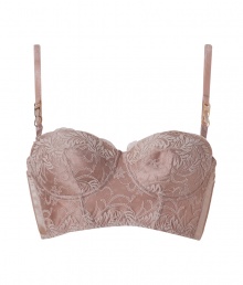 Bring luxe appeal to your everyday with this ultra-stylish bustier bra from It Brit designer Stella McCartney - Bustier style, balconette cups with underwire, adjustable straps, all-over floral design, d?colletage-enhancing - Perfect under any outfit or paired with matching panties for stylish lounging