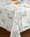 Add an air of springtime to your table with a motif of delicate flowers atop a latticework of greenery. In a soft, durable cotton blend, the Butterfly Meadow napkins are a picture of elegance. 19