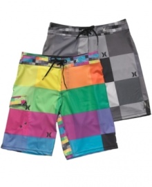 Block out the sun and amp up the fun with a pair of these Hurley board shorts. Block out the sun and amp up the fun with a pair of these Hurley board shorts.