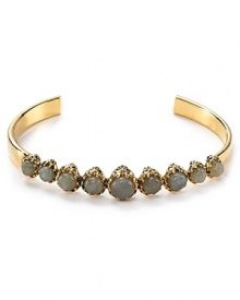Equal parts pretty and punk. House of Harlow's plated cuff lends a killer dose of cool, cast in rose gold and accented by Gothic skull-shaped stations. Equal parts pretty and punk. House of Harlow's plated cuff lends a killer dose of cool, cast in rose gold and accented by Gothic skull-shaped stations.