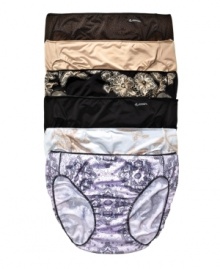 Create a silky smooth silhouette with the fun print of this No Panty Line Promise bikini by Jockey. Style #1370 Create a silky smooth silhouette with the fun print of this No Panty Line Promise bikini by Jockey. Style #1370