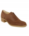 Polish off a floral skirt or tie-neck blouse ensemble with the boyish charm of the menswear-inspired Romola loafer flats from Circa by Joan & David. A smart stacked heel feminizes the easy slip-on style.