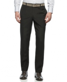 Get checked out. These mini-check pants from INC International Concepts are bound to get your work style noticed. Get checked out. These mini-check pants from INC International Concepts are bound to get your work style noticed.